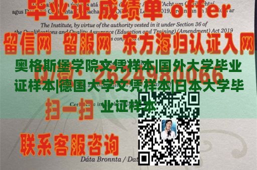 奥格斯堡学院文凭样本|国外大学毕业证样本|德国大学文凭样本|日本大学毕业证样本