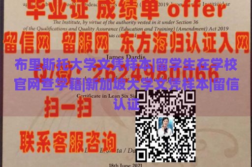 布里斯托大学文凭样本|留学生在学校官网查学籍|新加坡大学文凭样本|留信认证